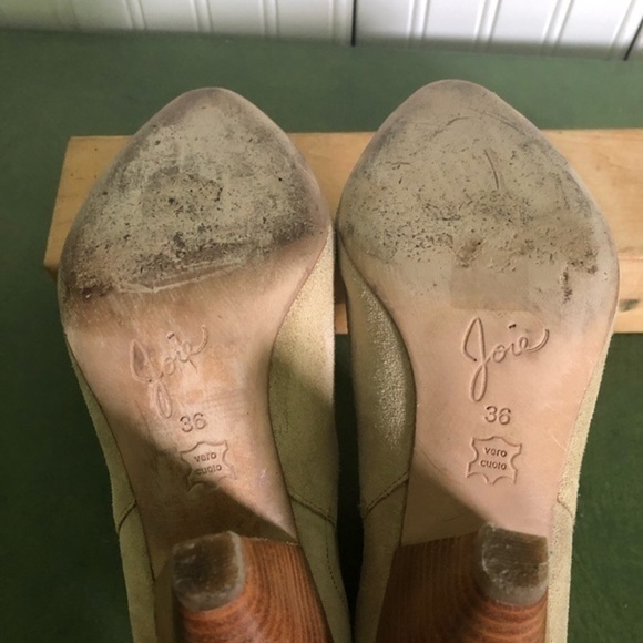 Joie Barleena Suede Cone Heel Ankle Boots - Picture 6 of 6